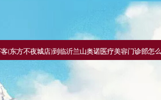 喜虾客(东方不夜城店)到临沂兰山奥诺医疗美容门诊部怎么走？