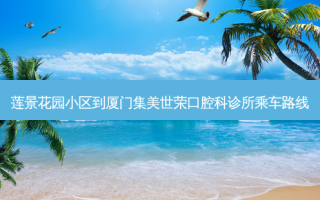 莲景花园小区到厦门集美世荣口腔科诊所乘车路线