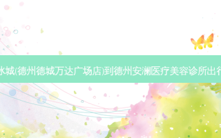 蜜雪冰城(德州德城万达广场店)到德州安澜医疗美容诊所出行路线
