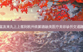 小盆友来丸上上签到杭州依妮德融美医疗美容诊所交通路线