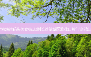 麓枫和悦(渔湾码头美食街店)到长沙望城区雅仕口腔门诊部出行路线