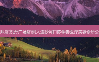杯子大师店(凯丹广场店)到大连沙河口陈学善医疗美容诊所公交路线