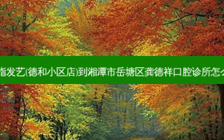 金手指发艺(德和小区店)到湘潭市岳塘区龚德祥口腔诊所怎么走？