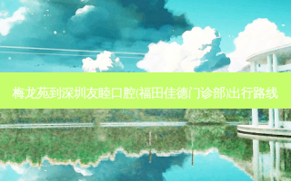 梅龙苑到深圳友睦口腔(福田佳德门诊部)出行路线