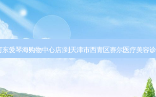 喜茶(天津河东爱琴海购物中心店)到天津市西青区赛尔医疗美容诊所出行路线