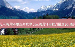 豆花姐·烂豆花火锅(菏泽银座商城中心店)到菏泽市牡丹区壹友口腔诊所怎么走？