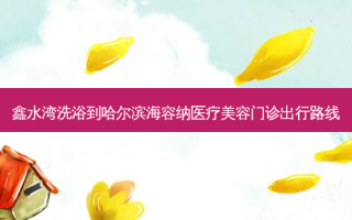 鑫水湾洗浴到哈尔滨海容纳医疗美容门诊出行路线