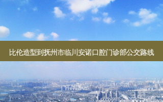 比伦造型到抚州市临川安诺口腔门诊部公交路线