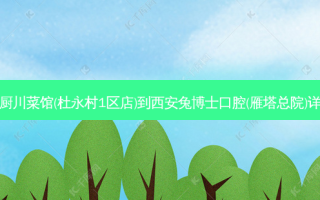 千椒百厨川菜馆(杜永村1区店)到西安兔博士口腔(雁塔总院)详细路线