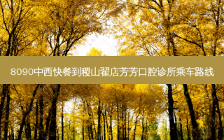 8090中西快餐到稷山翟店芳芳口腔诊所乘车路线