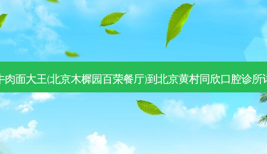 李先生牛肉面大王(北京木樨园百荣餐厅)到北京黄村同欣口腔诊所详细路线-第1张图片-臻颜网 李先生牛肉面大王(北京木樨园百荣餐厅)到北京黄村同欣口腔诊所详细路线-第1张图片-臻颜网