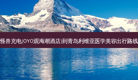 怪兽充电(OYO观海潮酒店)到青岛利维亚医学美容出行路线-第1张图片-臻颜网 怪兽充电(OYO观海潮酒店)到青岛利维亚医学美容出行路线-第1张图片-臻颜网