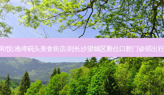 麓枫和悦(渔湾码头美食街店)到长沙望城区雅仕口腔门诊部出行路线-第1张图片-臻颜网 麓枫和悦(渔湾码头美食街店)到长沙望城区雅仕口腔门诊部出行路线-第1张图片-臻颜网