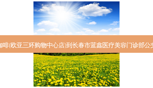 库迪咖啡(欧亚三环购物中心店)到长春市蓝鑫医疗美容门诊部公交路线-第1张图片-臻颜网 库迪咖啡(欧亚三环购物中心店)到长春市蓝鑫医疗美容门诊部公交路线-第1张图片-臻颜网