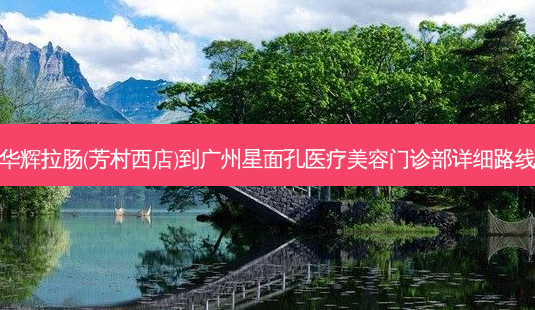 华辉拉肠(芳村西店)到广州星面孔医疗美容门诊部详细路线-第1张图片-臻颜网 华辉拉肠(芳村西店)到广州星面孔医疗美容门诊部详细路线-第1张图片-臻颜网