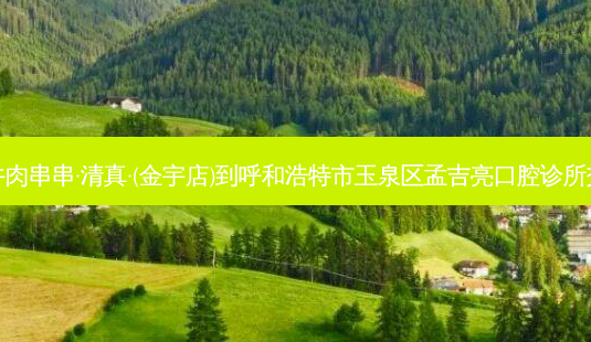 二当家牛肉串串·清真·(金宇店)到呼和浩特市玉泉区孟吉亮口腔诊所交通路线-第1张图片-臻颜网 二当家牛肉串串·清真·(金宇店)到呼和浩特市玉泉区孟吉亮口腔诊所交通路线-第1张图片-臻颜网