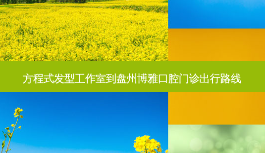 方程式发型工作室到盘州博雅口腔门诊出行路线-第1张图片-臻颜网 方程式发型工作室到盘州博雅口腔门诊出行路线-第1张图片-臻颜网