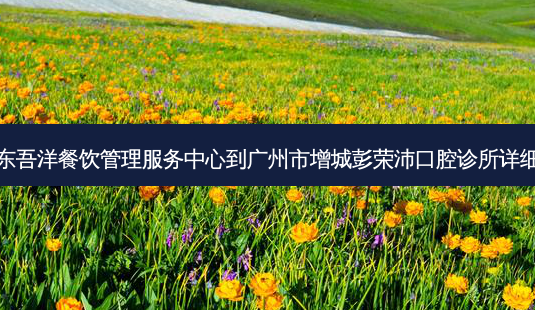 广州东吾洋餐饮管理服务中心到广州市增城彭荣沛口腔诊所详细路线-第1张图片-臻颜网 广州东吾洋餐饮管理服务中心到广州市增城彭荣沛口腔诊所详细路线-第1张图片-臻颜网