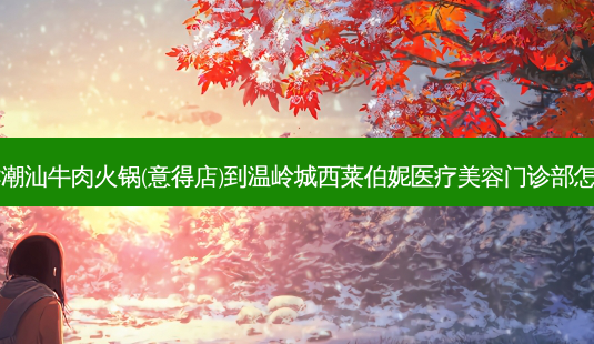 牛很鲜潮汕牛肉火锅(意得店)到温岭城西莱伯妮医疗美容门诊部怎么走?-第1张图片-臻颜网 牛很鲜潮汕牛肉火锅(意得店)到温岭城西莱伯妮医疗美容门诊部怎么走?-第1张图片-臻颜网