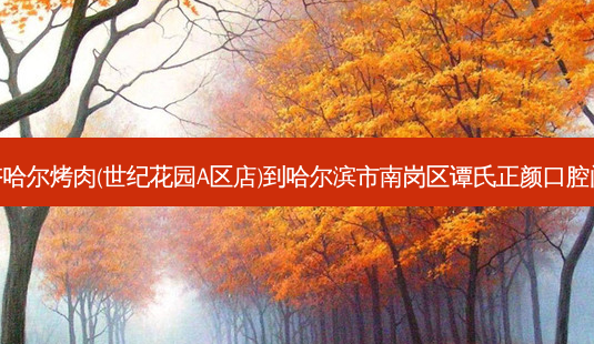 烤上啦正宗齐齐哈尔烤肉(世纪花园A区店)到哈尔滨市南岗区谭氏正颜口腔门诊部公交路线-第1张图片-臻颜网 烤上啦正宗齐齐哈尔烤肉(世纪花园A区店)到哈尔滨市南岗区谭氏正颜口腔门诊部公交路线-第1张图片-臻颜网