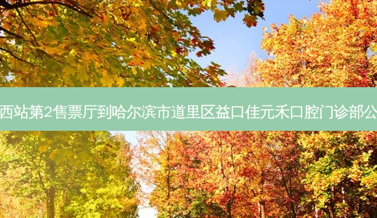 哈尔滨西站第2售票厅到哈尔滨市道里区益口佳元禾口腔门诊部公交路线-第1张图片-臻颜网 哈尔滨西站第2售票厅到哈尔滨市道里区益口佳元禾口腔门诊部公交路线-第1张图片-臻颜网