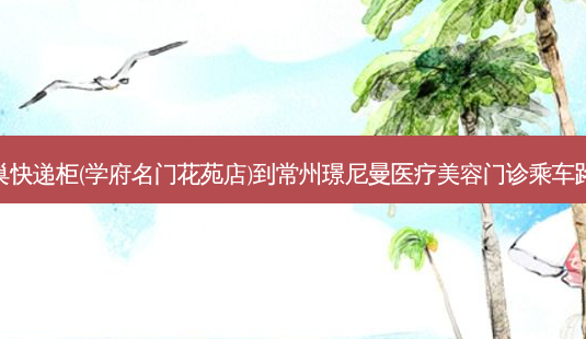 丰巢快递柜(学府名门花苑店)到常州璟尼曼医疗美容门诊乘车路线-第1张图片-臻颜网 丰巢快递柜(学府名门花苑店)到常州璟尼曼医疗美容门诊乘车路线-第1张图片-臻颜网