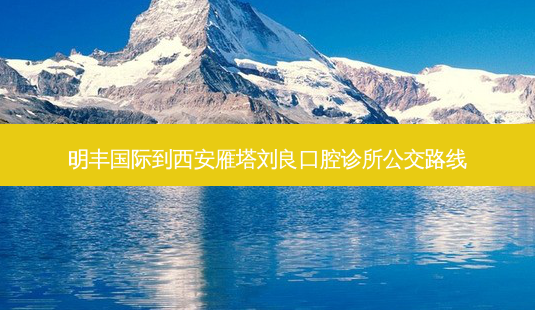明丰国际到西安雁塔刘良口腔诊所公交路线-第1张图片-臻颜网 明丰国际到西安雁塔刘良口腔诊所公交路线-第1张图片-臻颜网