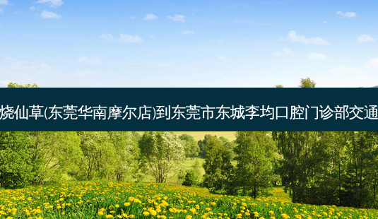书亦烧仙草(东莞华南摩尔店)到东莞市东城李均口腔门诊部交通路线-第1张图片-臻颜网 书亦烧仙草(东莞华南摩尔店)到东莞市东城李均口腔门诊部交通路线-第1张图片-臻颜网