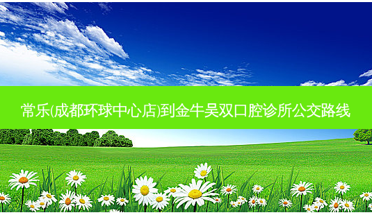 常乐(成都环球中心店)到金牛吴双口腔诊所公交路线-第1张图片-臻颜网 常乐(成都环球中心店)到金牛吴双口腔诊所公交路线-第1张图片-臻颜网