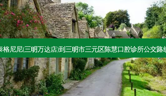泰格尼尼(三明万达店)到三明市三元区陈慧口腔诊所公交路线-第1张图片-臻颜网 泰格尼尼(三明万达店)到三明市三元区陈慧口腔诊所公交路线-第1张图片-臻颜网