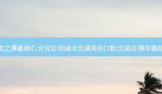龙之潭健康汇(分宜店)到渝水北湖美佳口腔(北湖店)乘车路线-第1张图片-臻颜网 龙之潭健康汇(分宜店)到渝水北湖美佳口腔(北湖店)乘车路线-第1张图片-臻颜网
