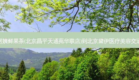 沪上阿姨鲜果茶(北京昌平天通苑华联店)到北京黛伊医疗美容交通路线-第1张图片-臻颜网 沪上阿姨鲜果茶(北京昌平天通苑华联店)到北京黛伊医疗美容交通路线-第1张图片-臻颜网