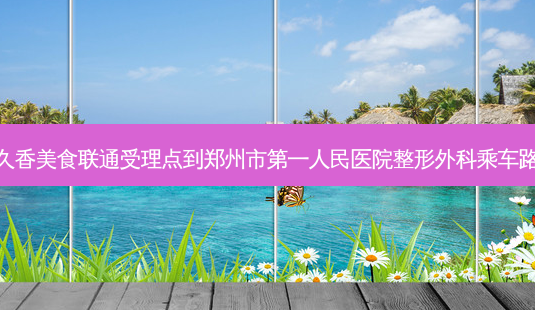 久久香美食联通受理点到郑州市第一人民医院整形外科乘车路线-第1张图片-臻颜网 久久香美食联通受理点到郑州市第一人民医院整形外科乘车路线-第1张图片-臻颜网