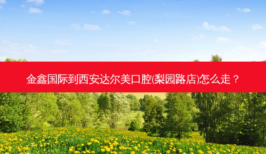 金鑫国际到西安达尔美口腔(梨园路店)怎么走?-第1张图片-臻颜网 金鑫国际到西安达尔美口腔(梨园路店)怎么走?-第1张图片-臻颜网